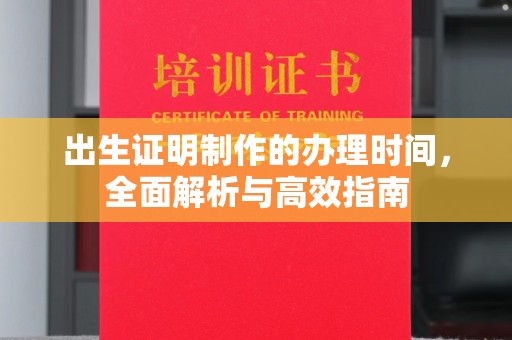 雅江出生证明制作的办理时间，全面解析与高效指南